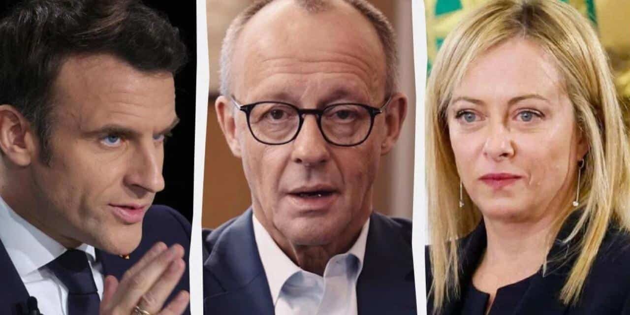 Macron, Meloni e Merz: alleanza per rilanciare la competitività europea