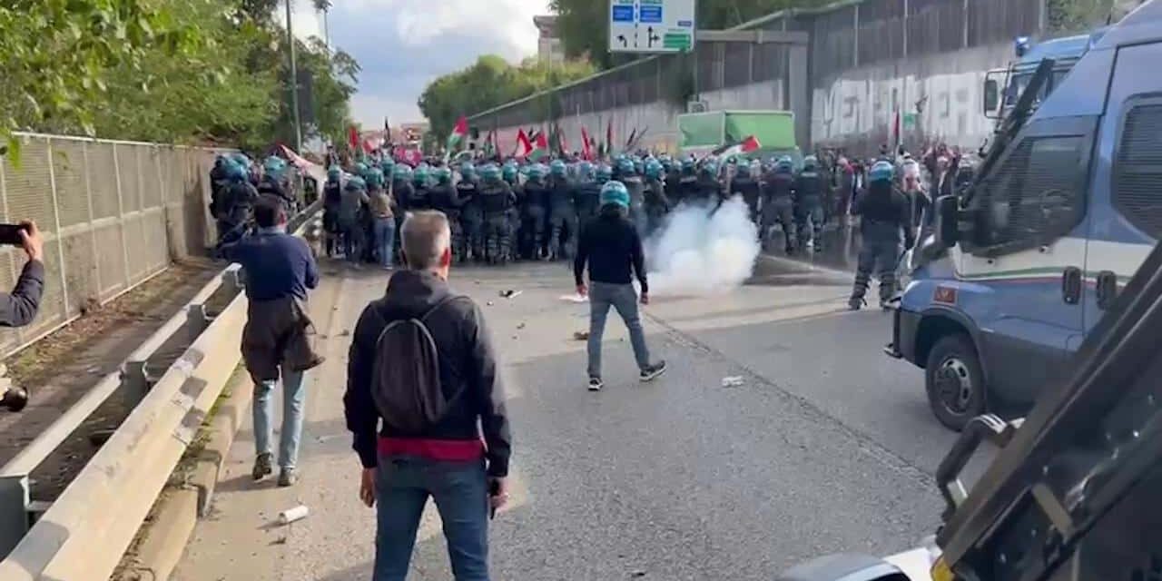 Scontri a Torino: manifestanti pro Palestina bloccati sulla strada per l’aeroporto di Caselle
