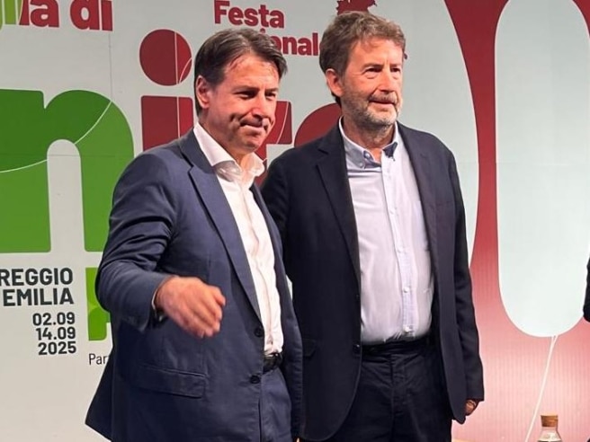 Festa dell’Unità a Reggio Emilia: Conte e Franceschini rilanciano l’alleanza Pd-M5S per battere la destra