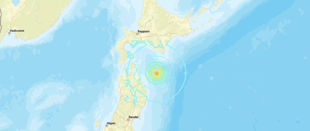 Scossa di terremoto di magnitudo 6.7 al largo del Giappone nord-orientale