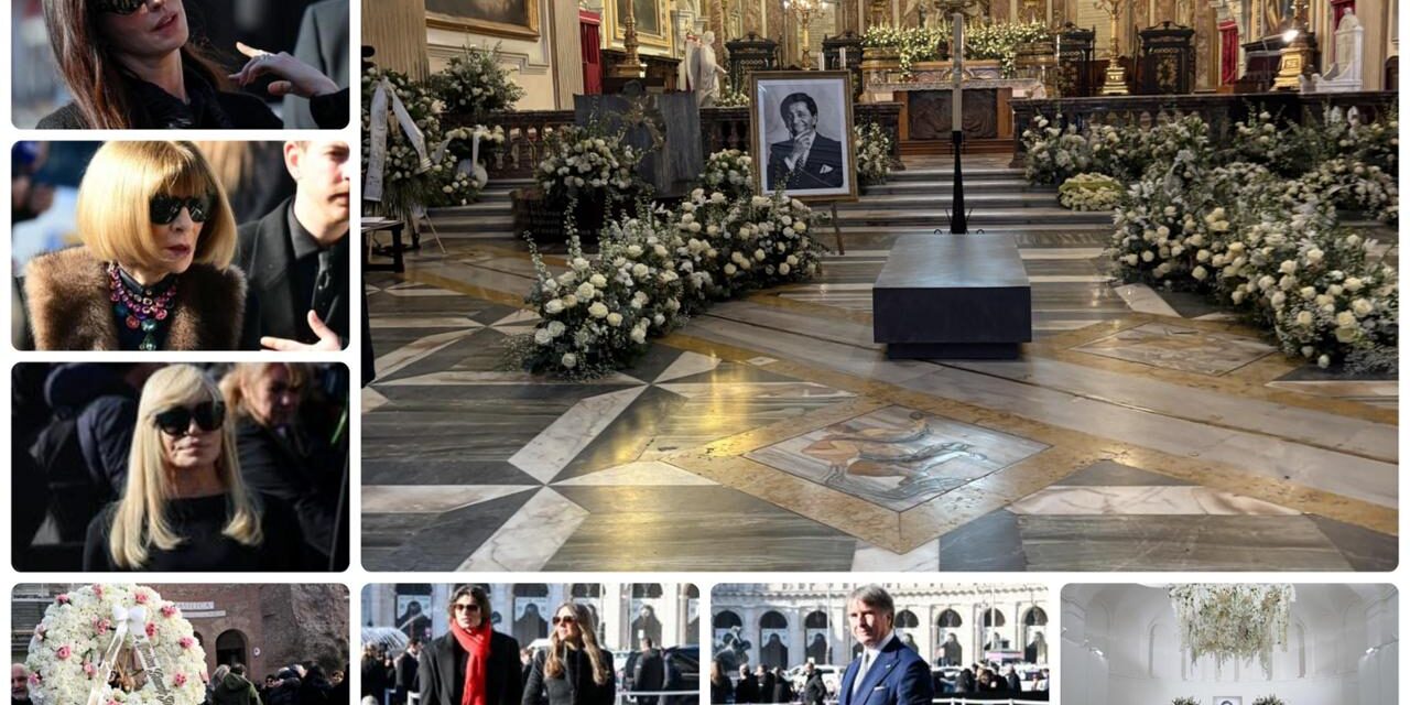 Addio a Valentino, Roma saluta il maestro della moda: star, stilisti e una folla commossa ai funerali