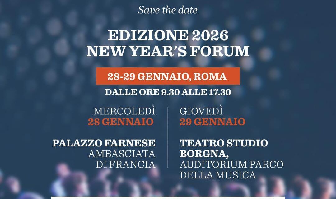 New Year’s Forum, due giorni per immaginare il futuro dell’Europa